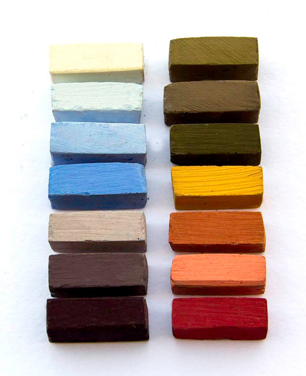 Les 14 couleurs de bases les plus aimées _Ensemble de 14 pastels_Terry Ludwig