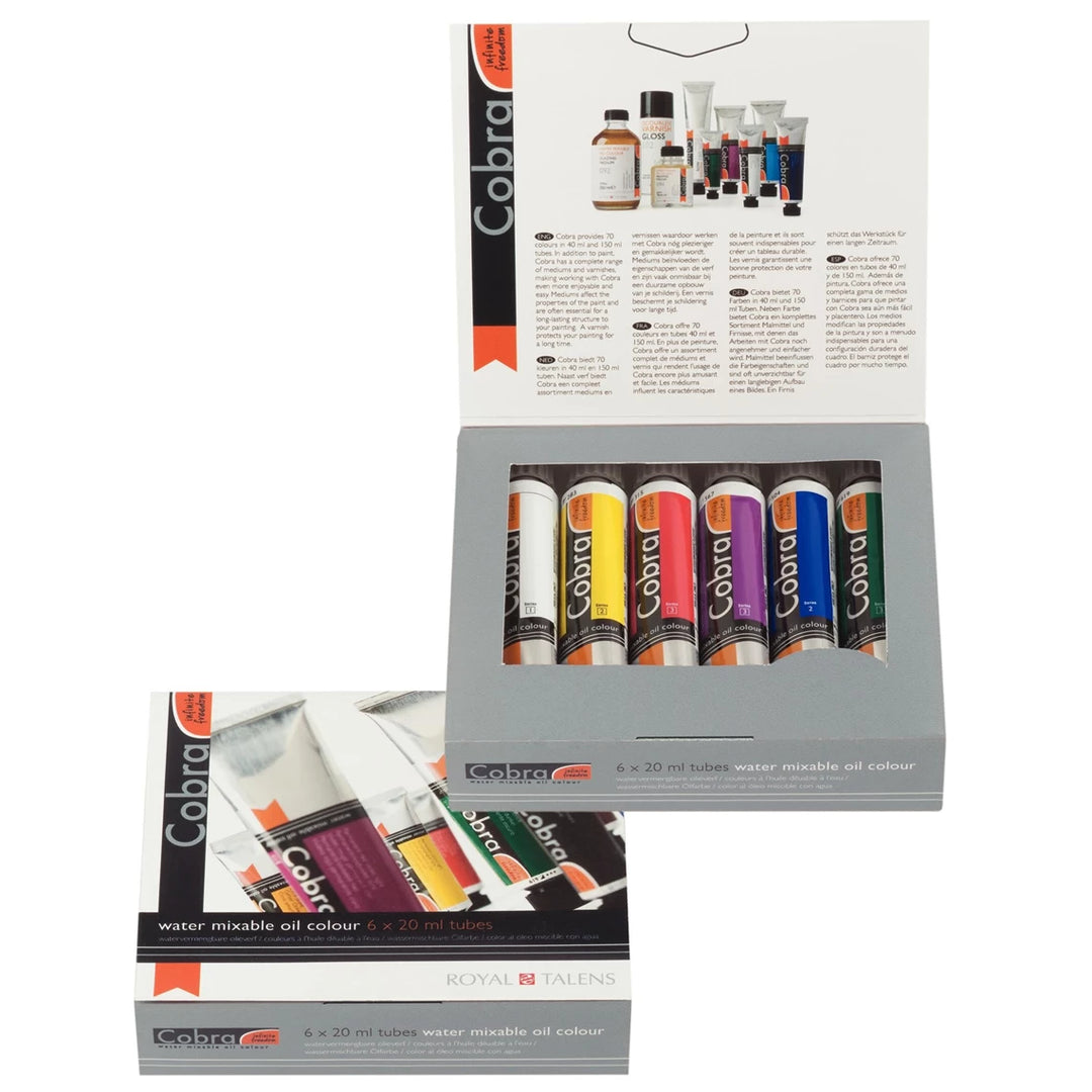 ENSEMBLE COBRA ARTIST COULEURS DE BASE 6 X 20 ML
