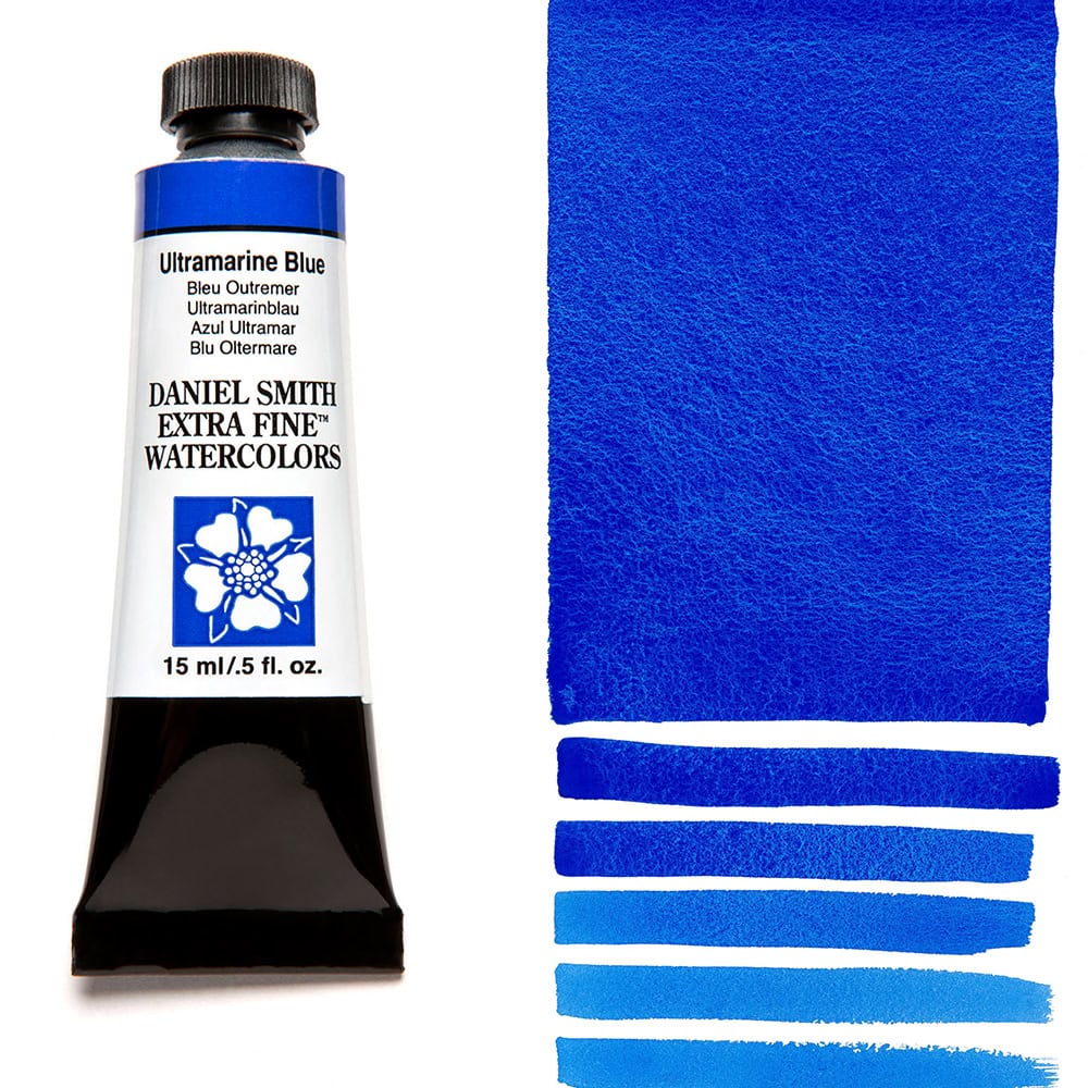 Peinture aquarelle Daniel Smith - Bleu Outremer - 15 ml - Série 1