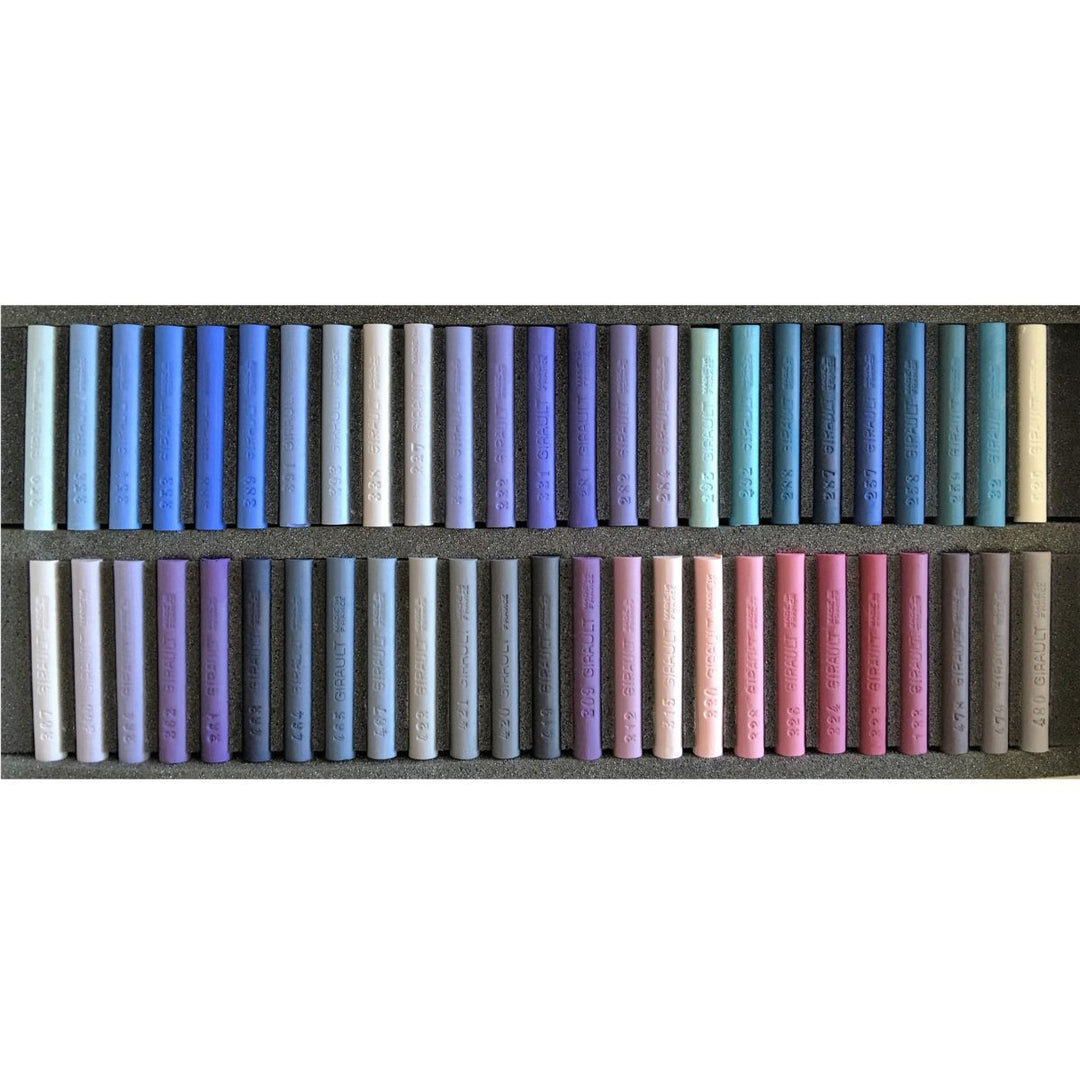 Set of 50 pastels-Blue and Purple - Pastels Girault