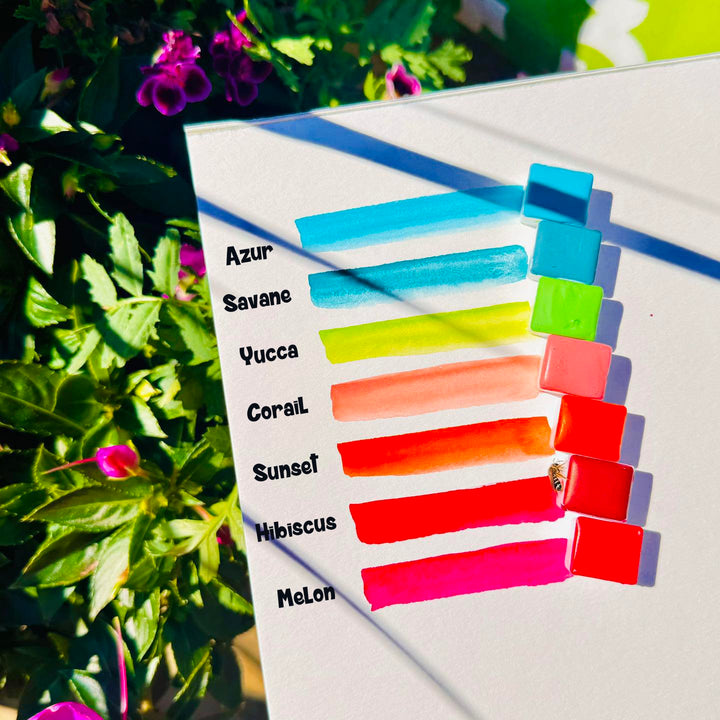 Aquarelles « Caraïbes » | Pop Pigments