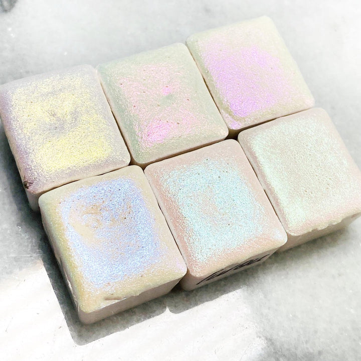 Aquarelles Blanches Iridescentes | Pop Pigments 