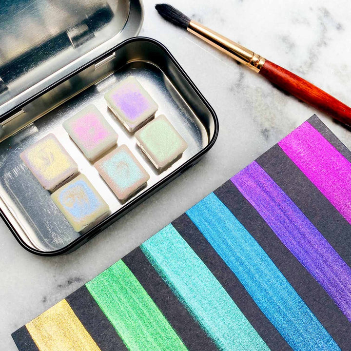 Aquarelles Blanches Iridescentes | Pop Pigments 