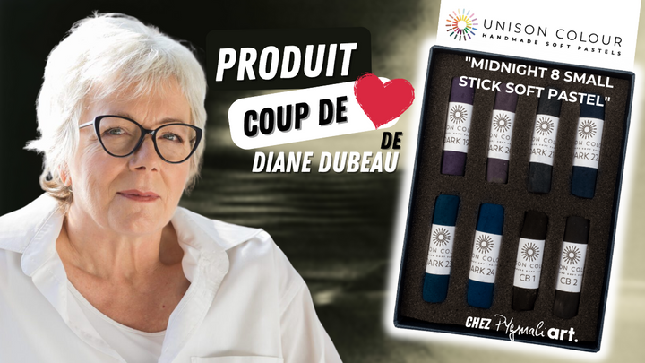 Pastels Set - "MIDNIGHT 8 Small Stick Soft Pastel" - Unison Color
