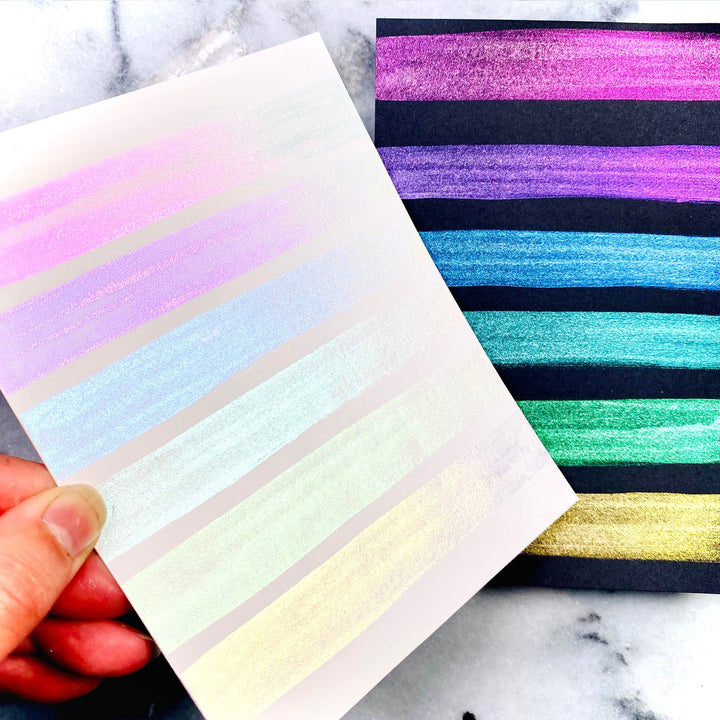 Aquarelles Blanches Iridescentes | Pop Pigments 