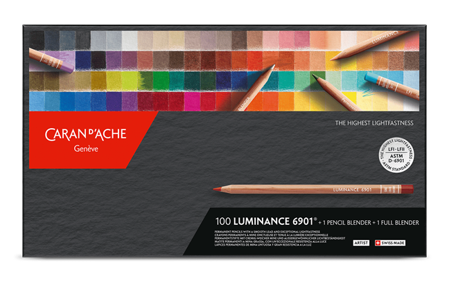 Ensemble de 100 crayons de couleur Luminance Caran D'Ache