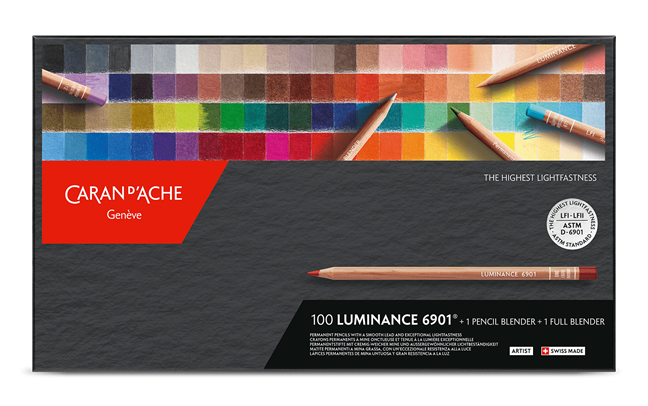 Caran D'Ache Luminance Colored Pencils Set of 100