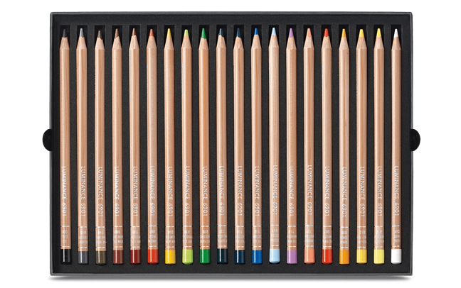 Ensemble de 20 crayons de couleur Luminance Caran D'Ache