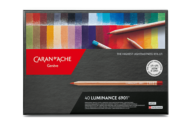 Caran D'Ache Luminance Colored Pencils Set of 40