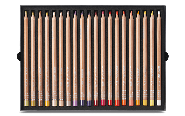Ensemble de 40 crayons de couleur Luminance Caran D'Ache