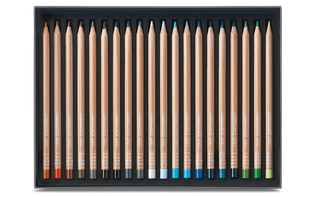 Ensemble de 40 crayons de couleur Luminance Caran D'Ache