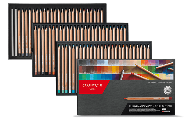 Caran D'Ache Luminance Colored Pencils Set of 76