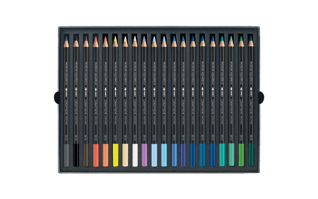 Museum Aquarelle - 20 couleurs assortiment Marine - Caran d’Ache