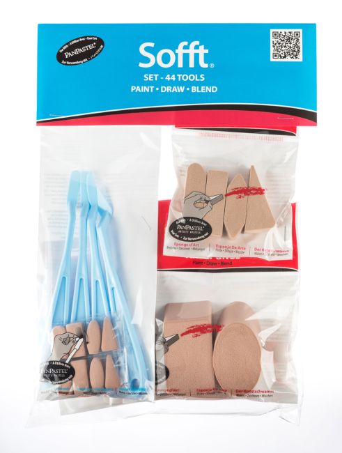 Ensemble Combiné d'Outils Sofft - PanPastel - Pack Suspendu (44 pièces) - Paint - draw - blend