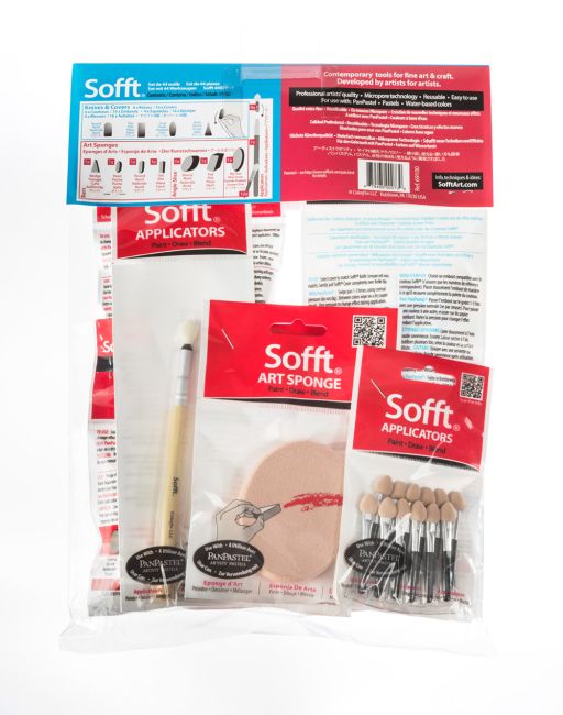 Ensemble Combiné d'Outils Sofft - PanPastel - Pack Suspendu (44 pièces) - applicators - art sponges