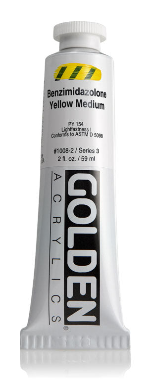 Peinture Acrylique GOLDEN® Jaune Benzimideazolone Medium