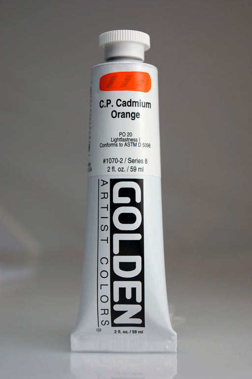Peinture Acrylique GOLDEN® Orange de Cadmium