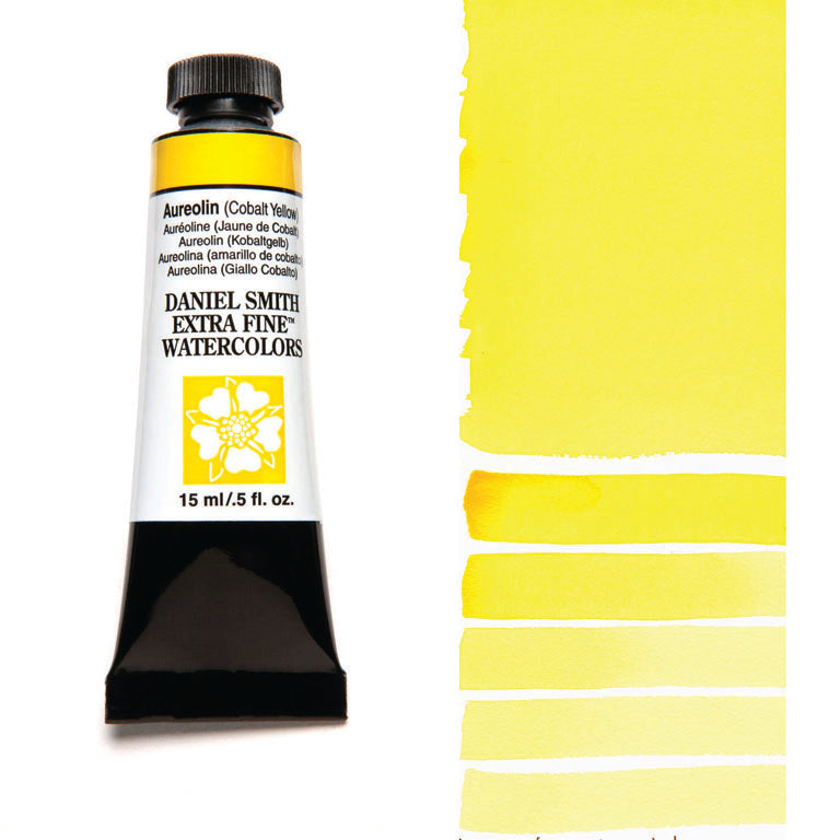 Peinture aquarelle Daniel Smith - Jaune Aureolin (Jaune de Cobalt) - 15 ml - Série 3