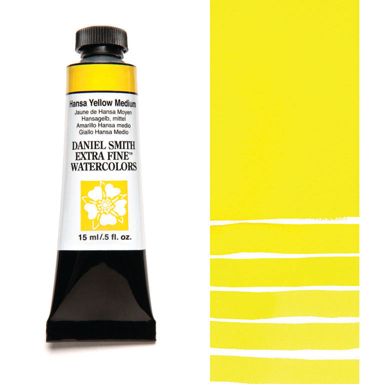 Peinture aquarelle Daniel Smith - Jaune Hansa Moyen - 15 ml - Série 2