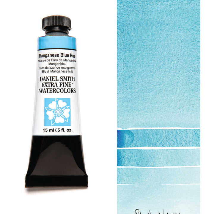Peinture aquarelle Daniel Smith - Nuance de Bleu de Manganaise - 15 ml - Série 1
