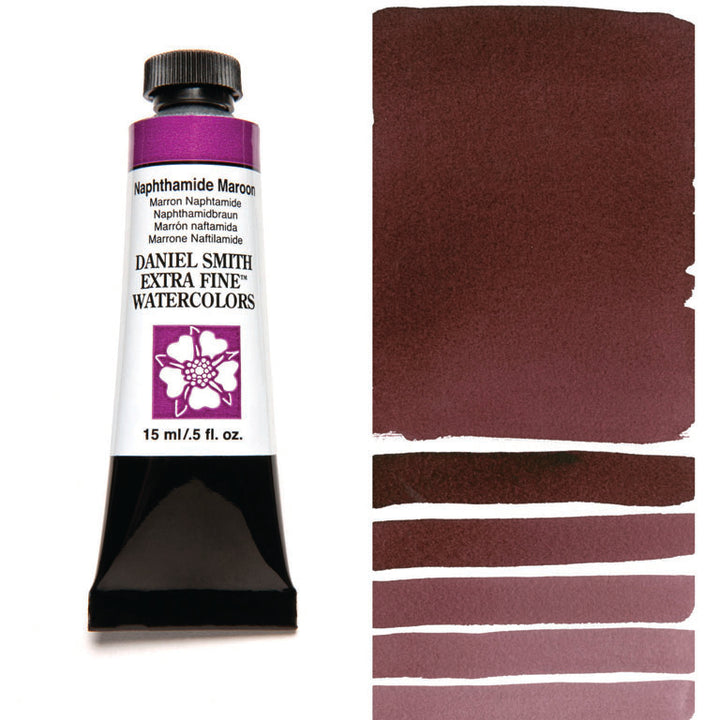 Peinture aquarelle Daniel Smith - Naphtamide Maron - 15 ml - Série 1