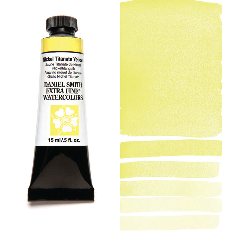 Peinture aquarelle Daniel Smith - Jaune Titanate de Nickel - 15 ml - Série 1