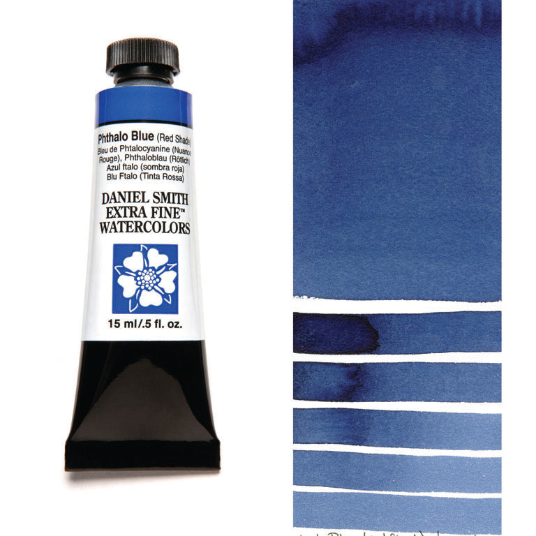 Peinture aquarelle Daniel Smith - Phthalo Bleu Rougeâtre - 15 ml - Série 1