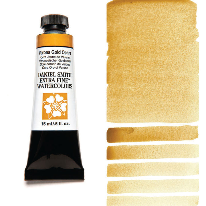 Peinture aquarelle Daniel Smith - Ochre Doré Verona - 15 ml - Série 1