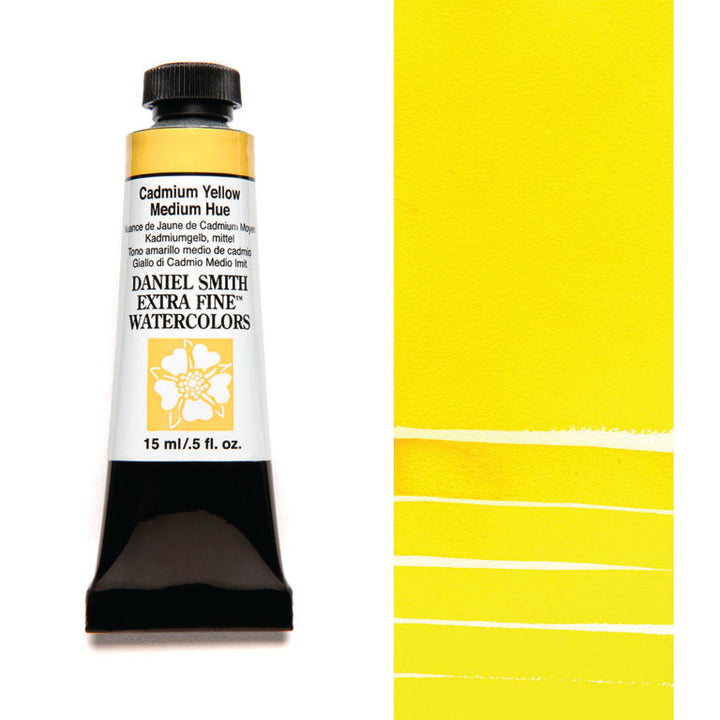 Peinture aquarelle Daniel Smith - Ton de Jaune de Cadmium Moyen - 15 ml - Série 3