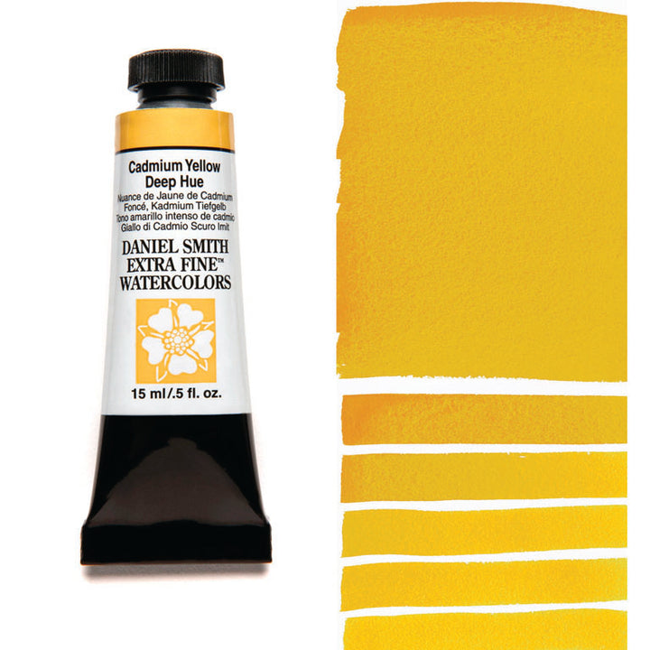 Peinture aquarelle Daniel Smith - Ton de Jaune de Cadmium Foncé - 15 ml - Série 3