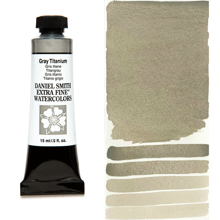 Peinture aquarelle Daniel Smith - Titane Grisâtre - 15 ml - Série 1