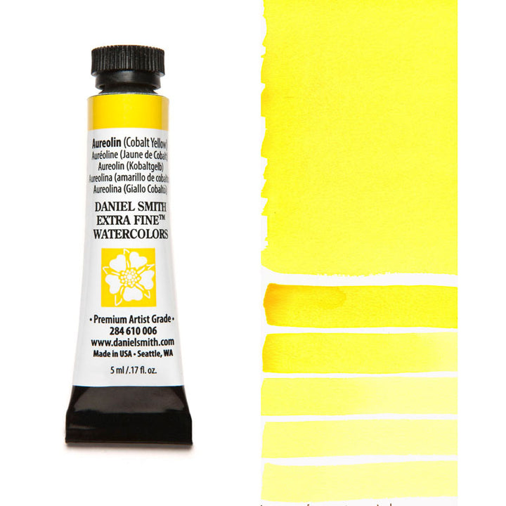 Peinture aquarelle Daniel Smith - Aureolin (Jaune de Cobalt)- 5 ml - Série 3