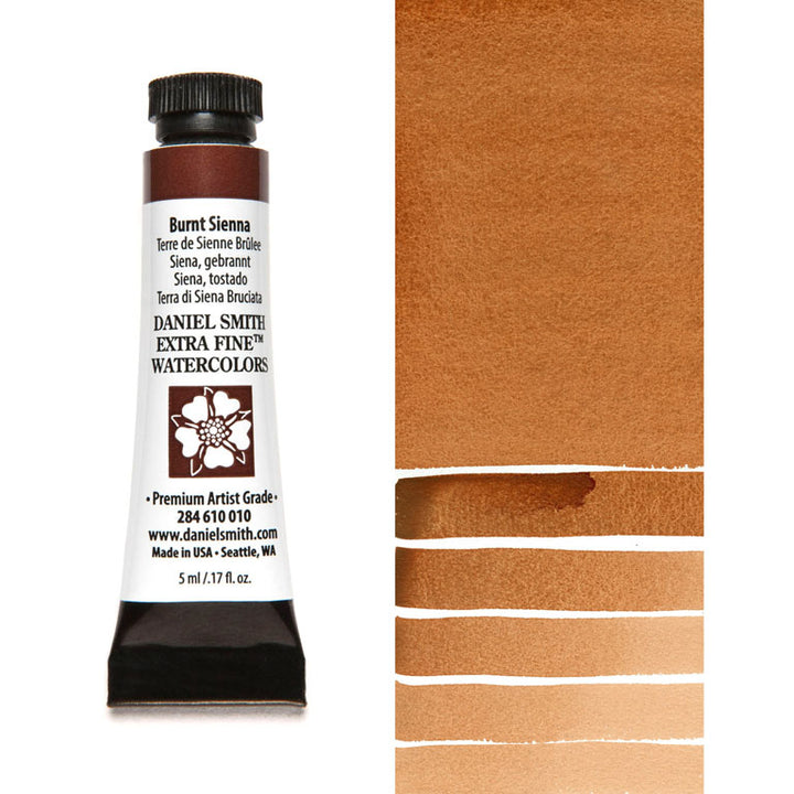 Peinture aquarelle Daniel Smith - Terre de Sienne Brulée- 5 ml - Série 1