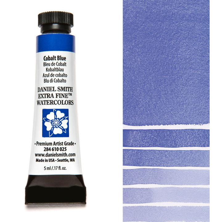 Peinture aquarelle Daniel Smith - Bleu de Cobalt - 5 ml - Série 3