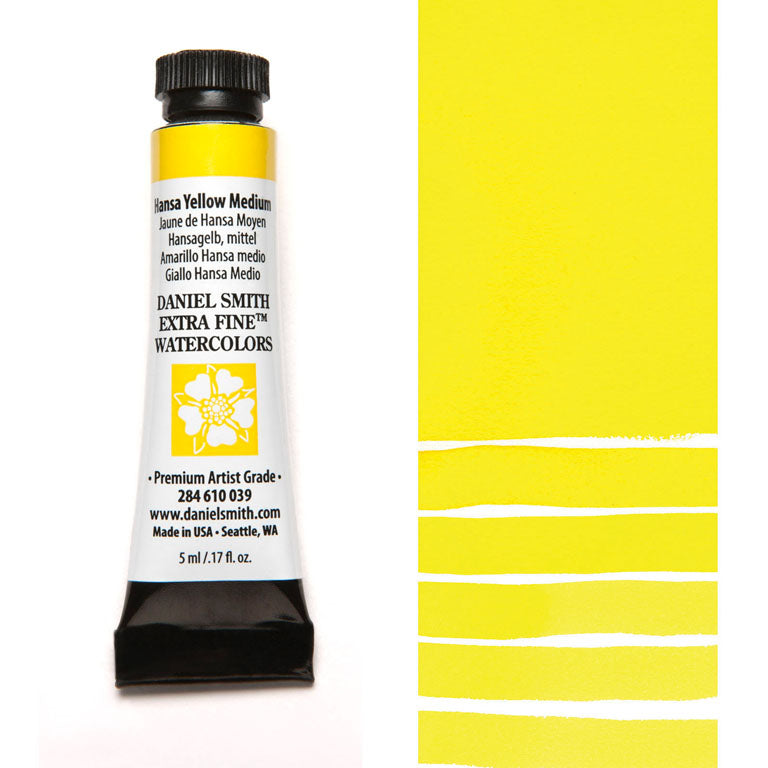 Peinture aquarelle Daniel Smith - Jaune Hansa Moyen- 5 ml - Série 2