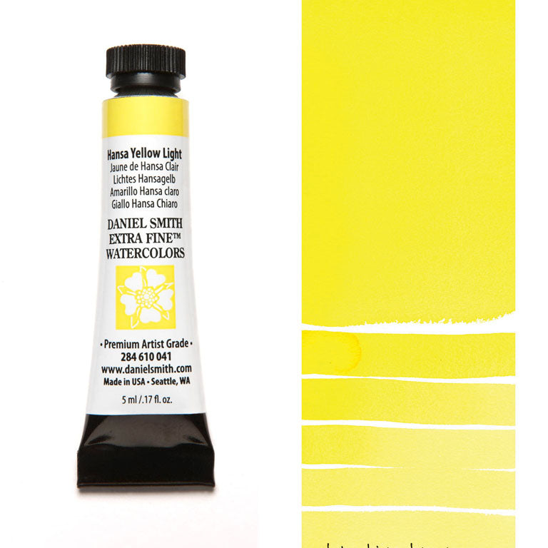 Peinture aquarelle Daniel Smith - Jaune Hansa Clair- 5 ml - Série 1