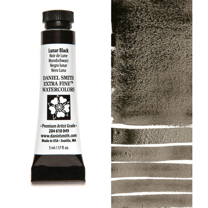 Peinture aquarelle Daniel Smith - Noir Lune - 5 ml - Série 1