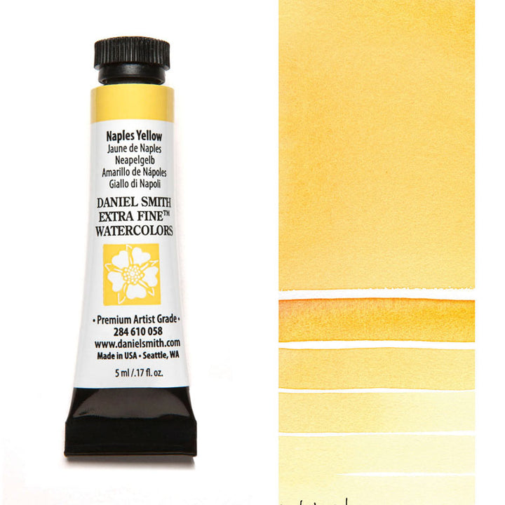 Peinture aquarelle Daniel Smith - Jaune de Naples - 5 ml - Série 1