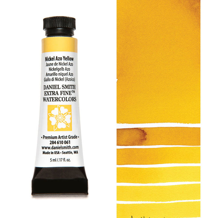 Peinture aquarelle Daniel Smith - Jaune Azo de Nickel - 5 ml - Série 2