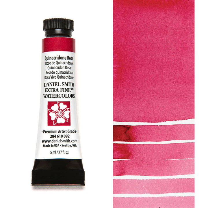 Peinture aquarelle Daniel Smith - Quinacridone Rose - 5 ml - Série 2