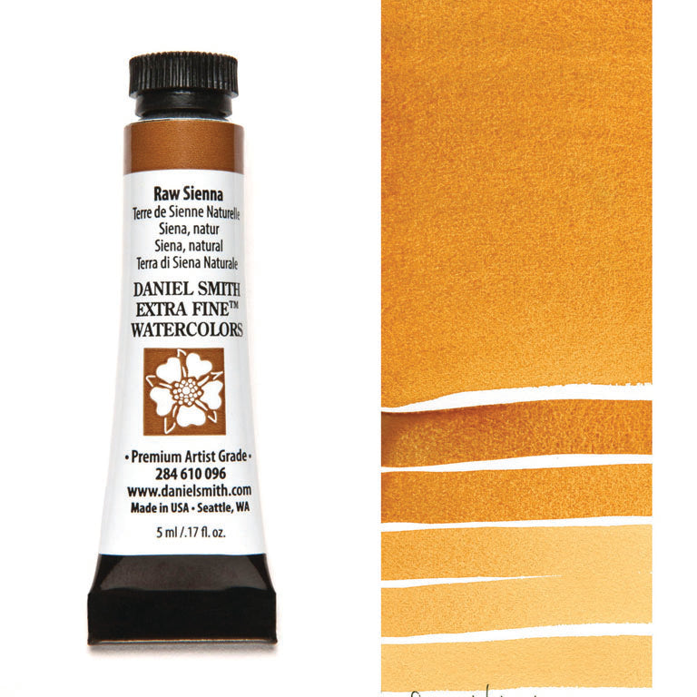 Peinture aquarelle Daniel Smith - Terre de Sienne Naturelle - 5 ml - Série 1