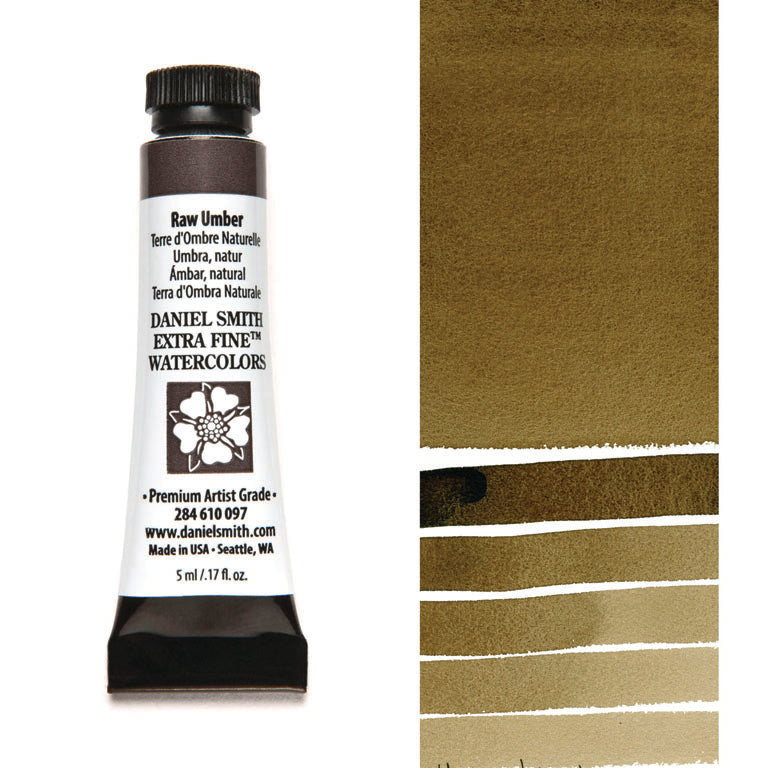 Peinture aquarelle Daniel Smith - Terre d'Ombre Naturelle - 5 ml - Série 1