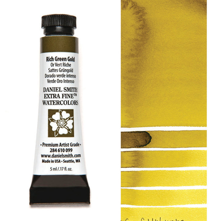 Peinture aquarelle Daniel Smith - Or Vert Riche - 5 ml - Série 2