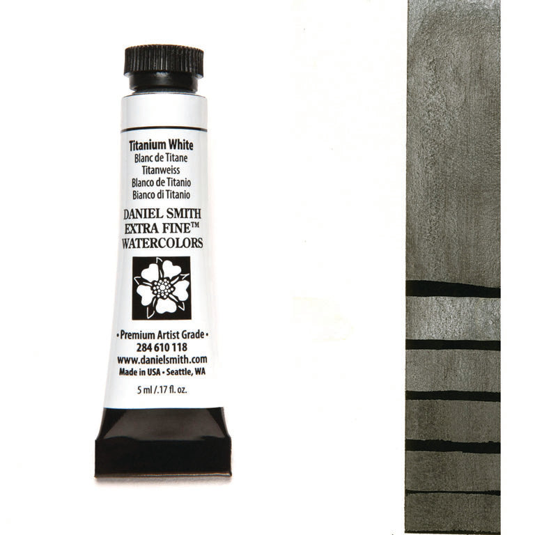 Peinture aquarelle Daniel Smith - Blanc de Titane - 5 ml - Série 1