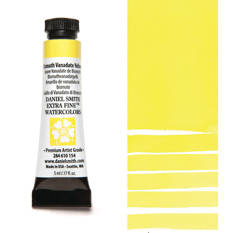 Peinture aquarelle Daniel Smith - Jaune Vanadate de Bismuth- 5 ml - Série 2