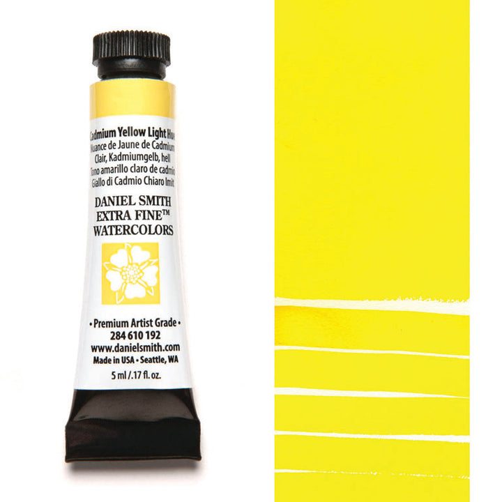 Peinture aquarelle Daniel Smith - Nuance de Jaune de Cadmium Clair- 5 ml - Série 3