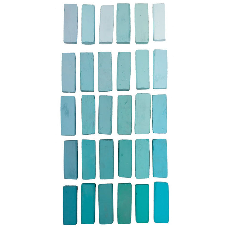 Turquoise_Ensemble de 30 pastels_Terry Ludwig