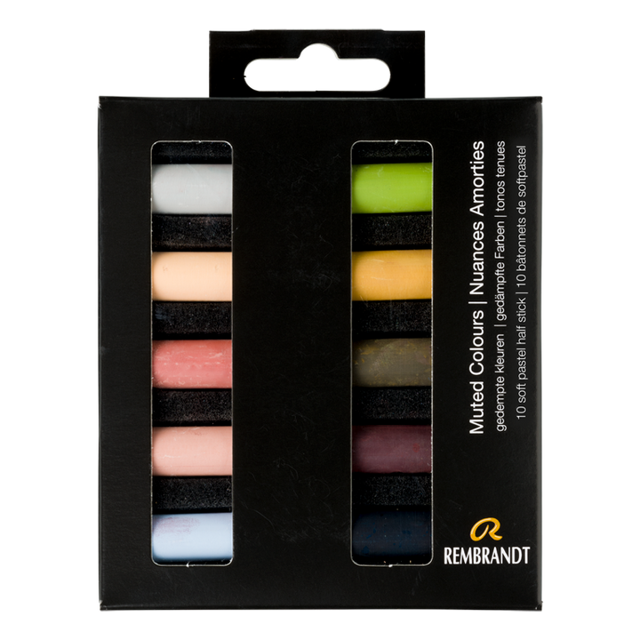 SÉLECTION COULEURS GRISÉ 10 BÂTONS DEMI GRANDEUR_BOÎTE DE CARTON