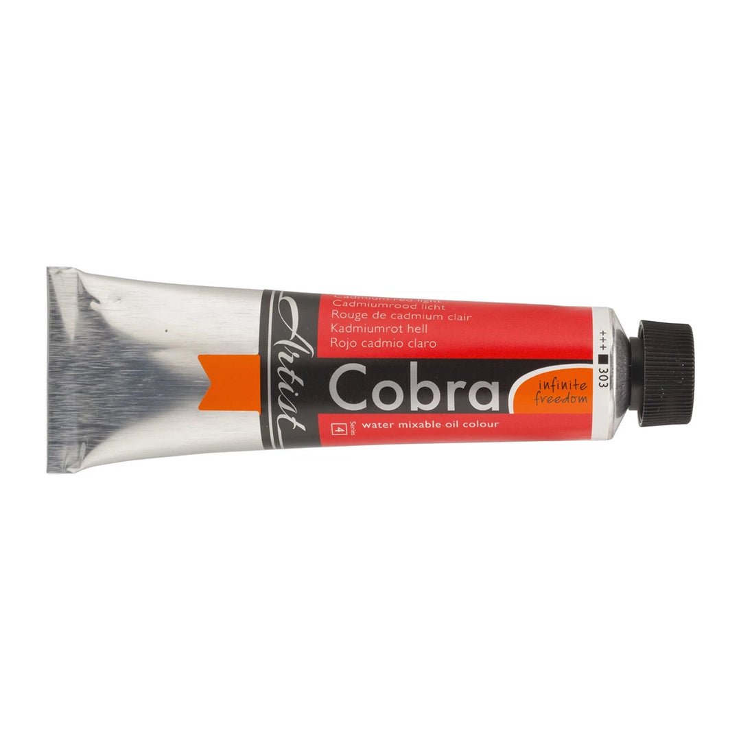 PEINTURE HUILE COBRA ARTIST ROUGE DE CADMIUM CLAIR - 40 ML