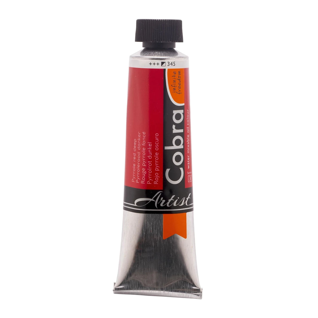 PEINTURE HUILE COBRA ARTIST ROUGE PYRROLE FONCE - 40 ML